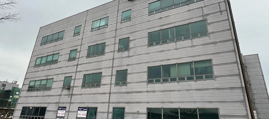 송도 물류회사 사무실 통유리 외관